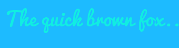 Image with Font Color 11EDE2 and Background Color 1DBBFF